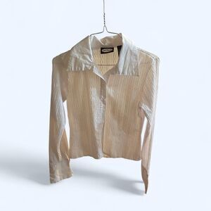 Zoey Beth Women's Cream and White Blouse